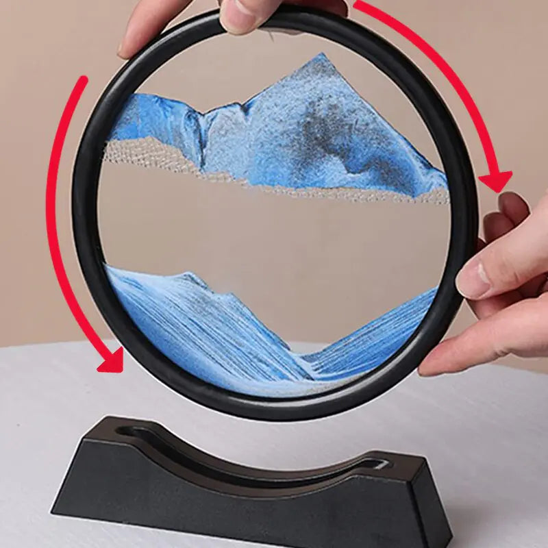 3D Moving Sand Art Picture – Relaxing Desk Decor